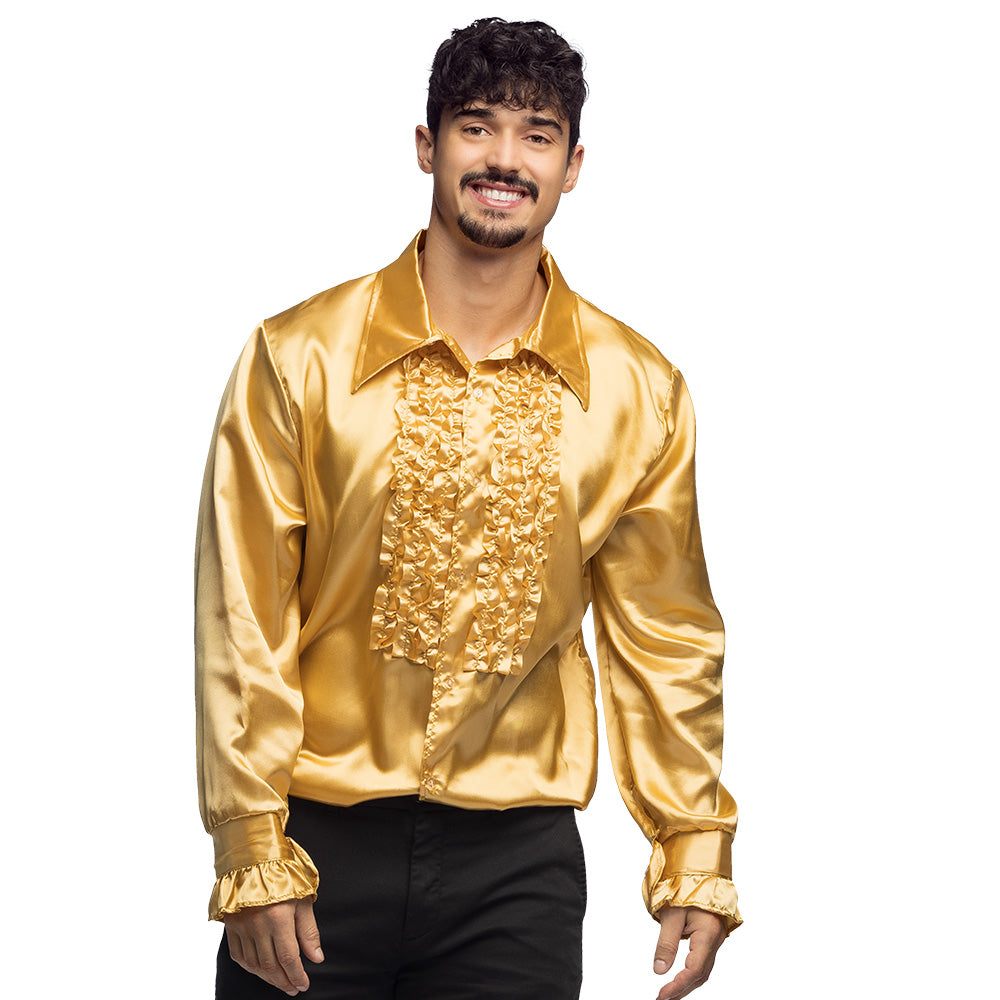 Afbeelding van Party shirt goud (L)