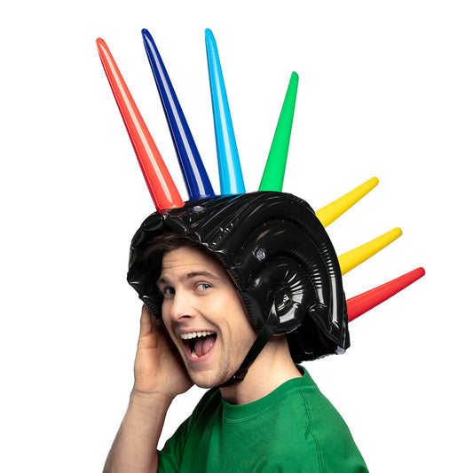 Afbeelding van Opblaasbare spikes helm (52 cm)