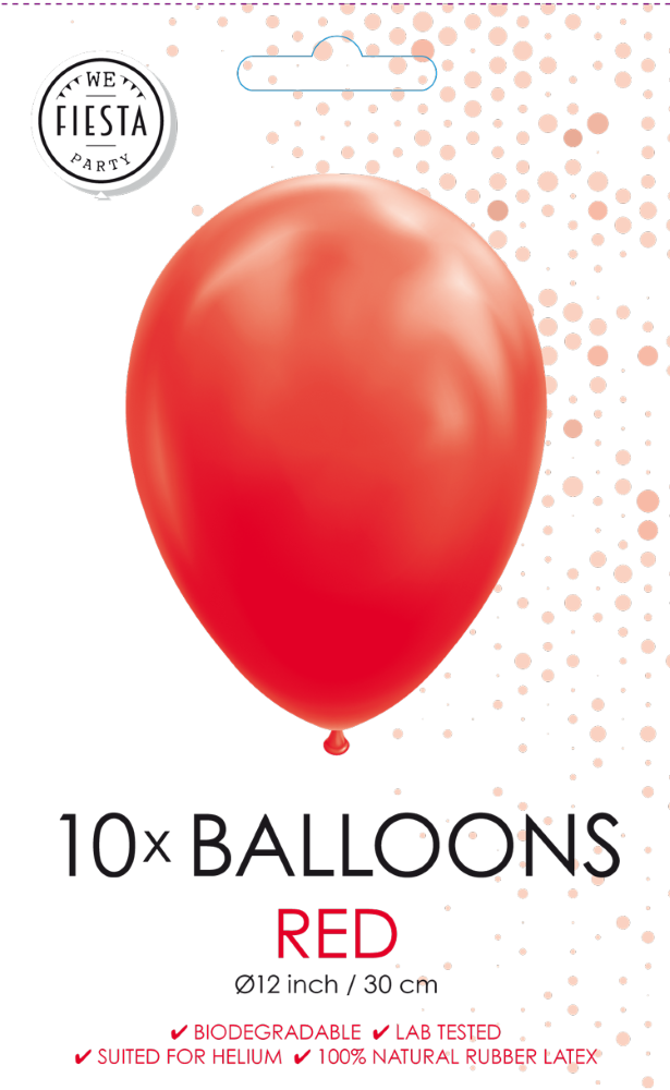 Afbeelding van Ballonnen rood 10 st.