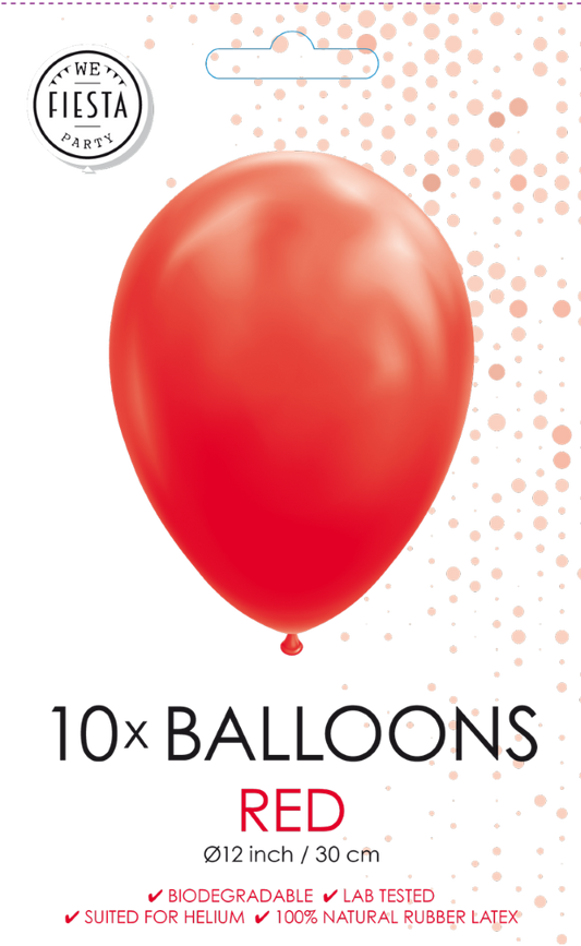 Afbeelding van Ballonnen rood 10 st.