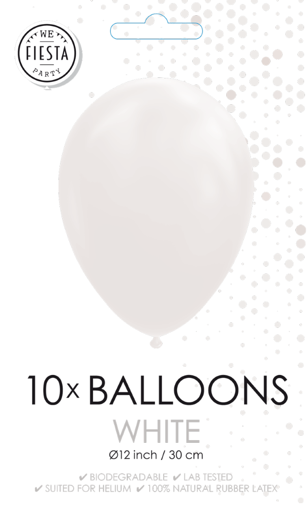 Afbeelding van Ballonnen wit 10 stk.