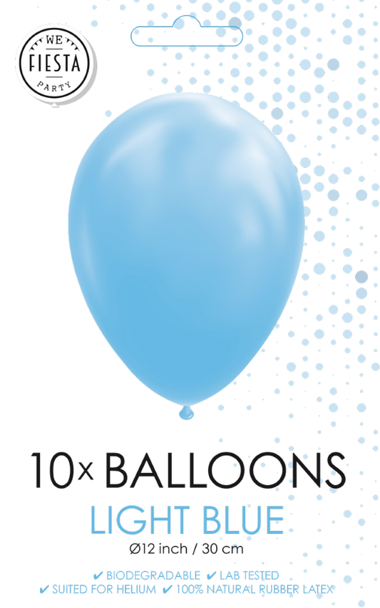 Afbeelding van Ballonnen Licht Blauw 10 stuks