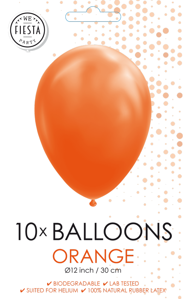 Afbeelding van Ballonnen 10 stk oranje
