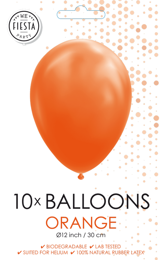 Afbeelding van Ballonnen 10 stk oranje