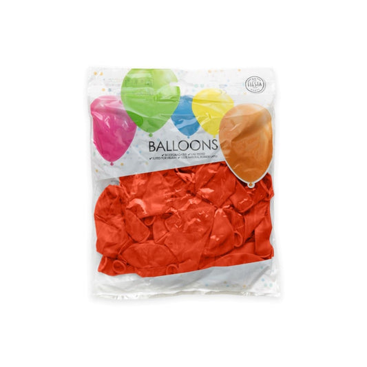 Afbeelding van Ballonnen rood 50 st. met helium