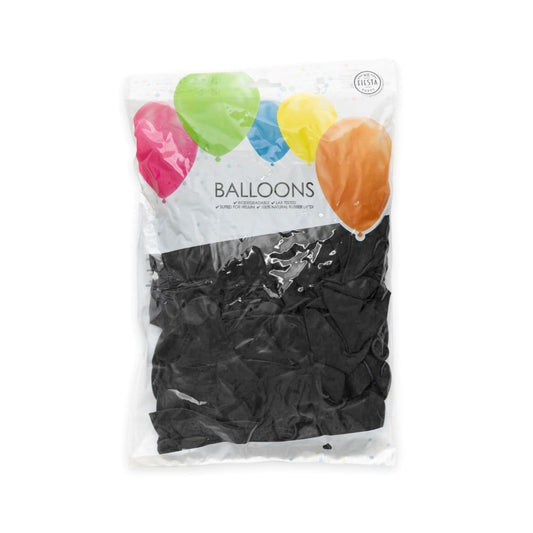 Afbeelding van Ballonnen zwart 50 st. met helium
