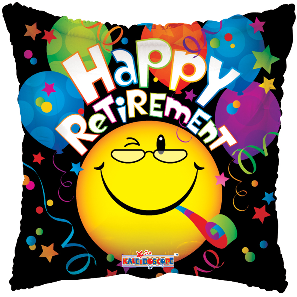 Afbeelding van Folie ballon "happy retirement" met helium