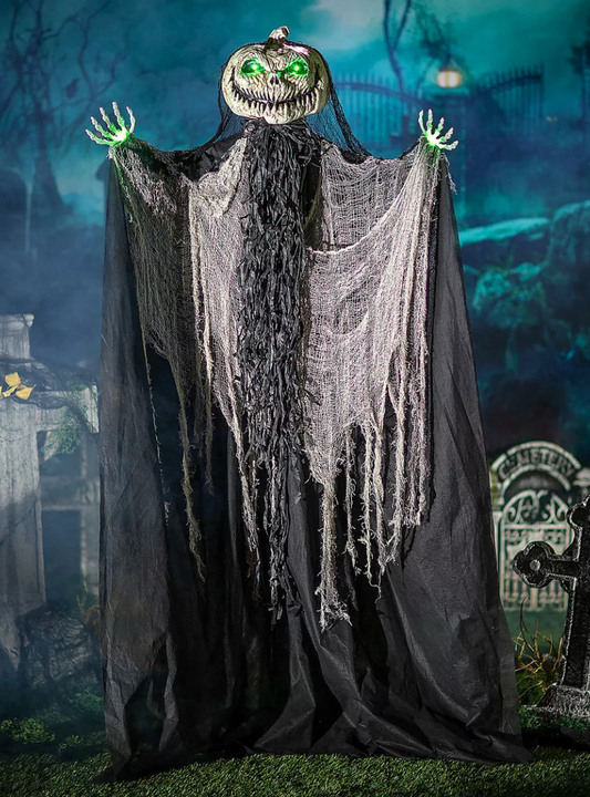 Afbeelding van Animatronic pumkin blkwht