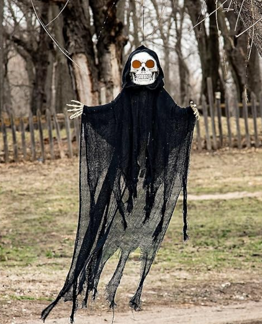 Afbeelding van Animatronic Hanging skull lightsound