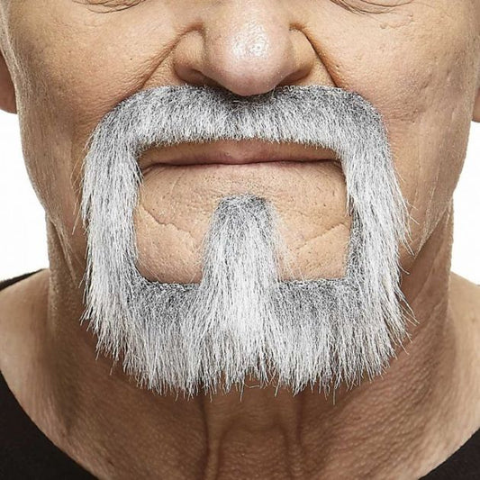 Afbeelding van Snor met baard grijs