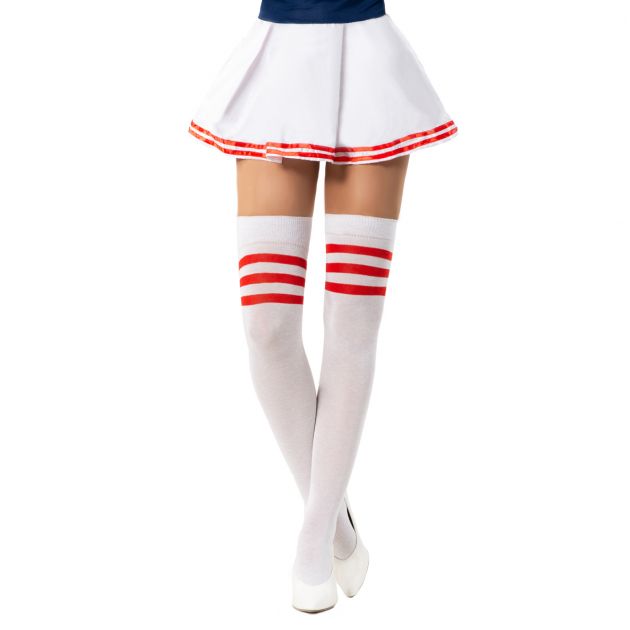 Afbeelding van Cheerleader Knee socsk whtred