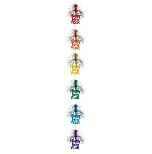 Afbeelding van Firework Stringer Multicolor Happy New Year