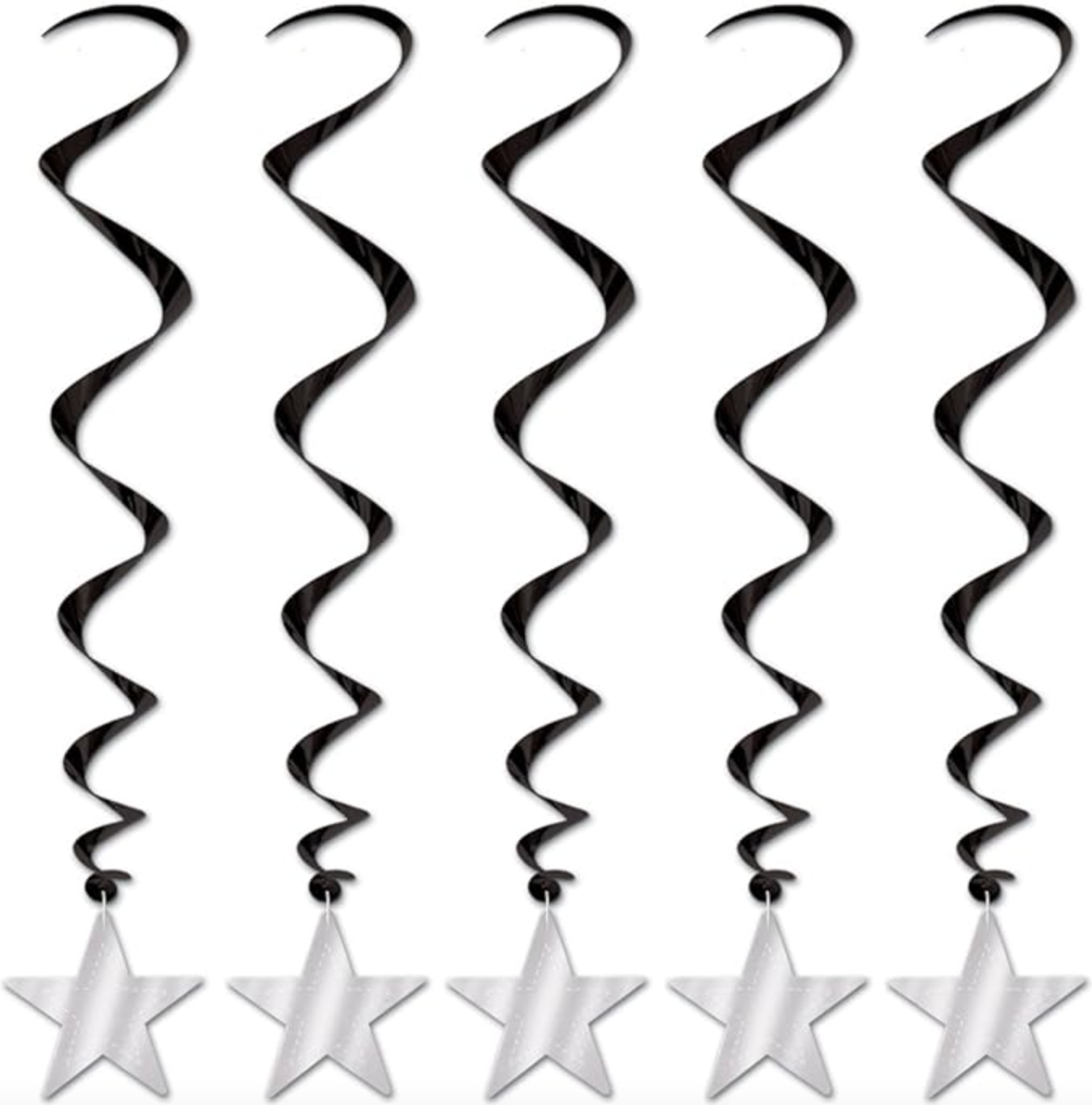 Afbeelding van Star Whirls "zilverzwart"