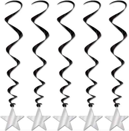Afbeelding van Star Whirls "zilverzwart"