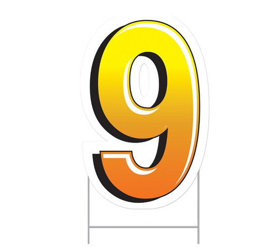 Afbeelding van Yard Sign "9"