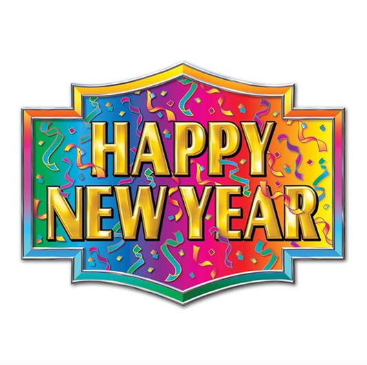 Afbeelding van Huldebord Happy New Year