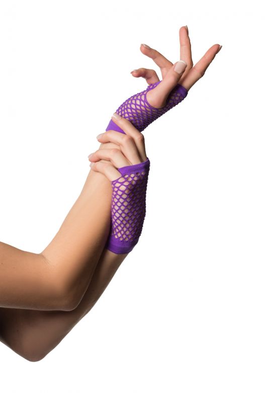 Afbeelding van Handschoen visnet neon paars