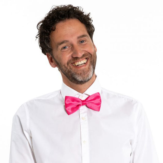 Afbeelding van Vlinderstrik Hot pink