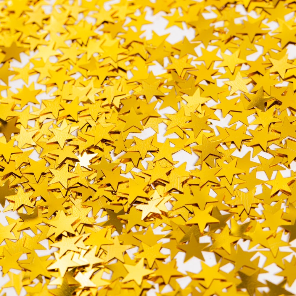 Afbeelding van Tafel confetti gouden sterretjes