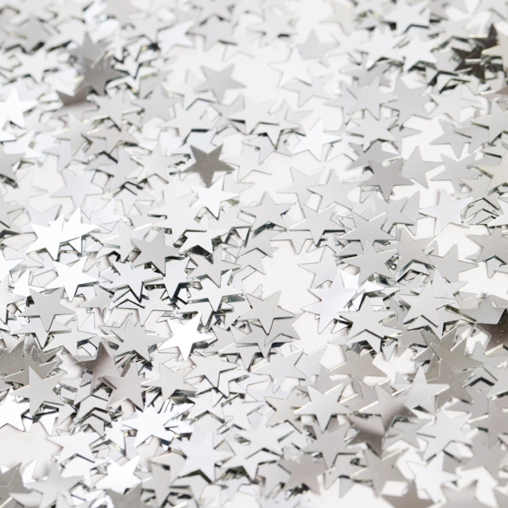 Afbeelding van Tafel confetti zilveren sterretjes