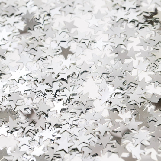 Afbeelding van Tafel confetti zilveren sterretjes