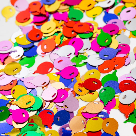 Afbeelding van Tafel Confetti Ballonnen gekleurd