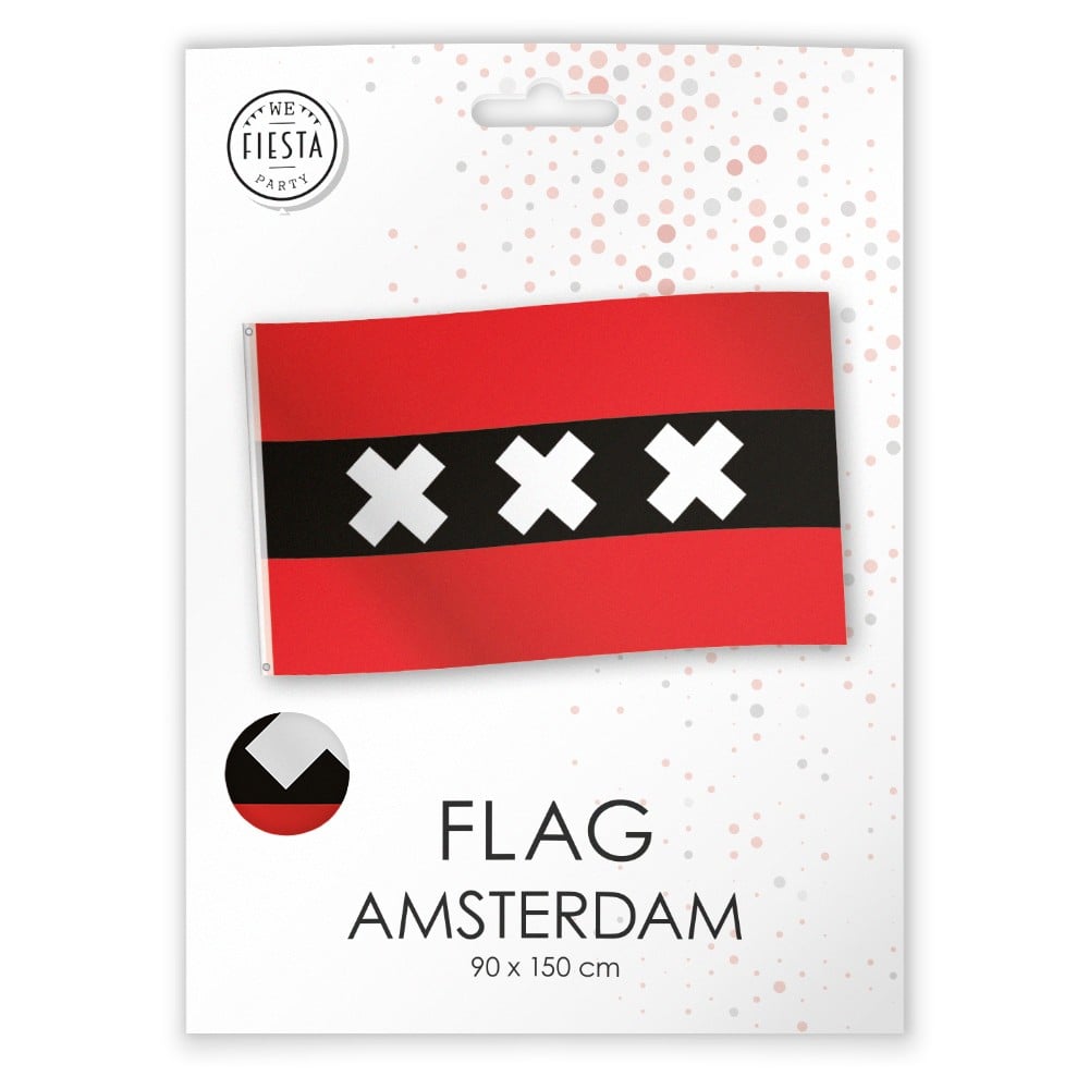 Afbeelding van Vlag Amsterdam 90x150 CM
