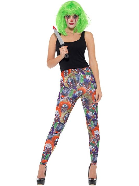 Afbeelding van Legging creepy clown S