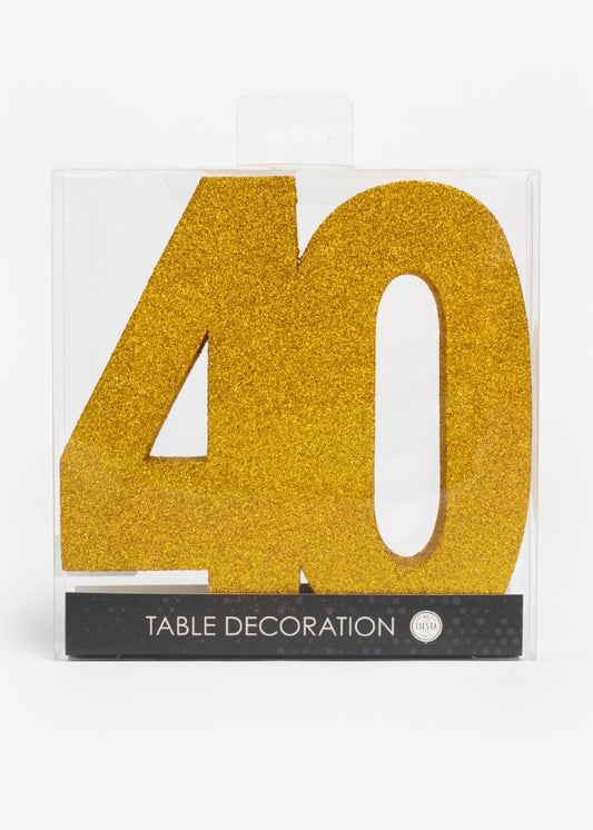 Afbeelding van Tafel decoratie 40 goud