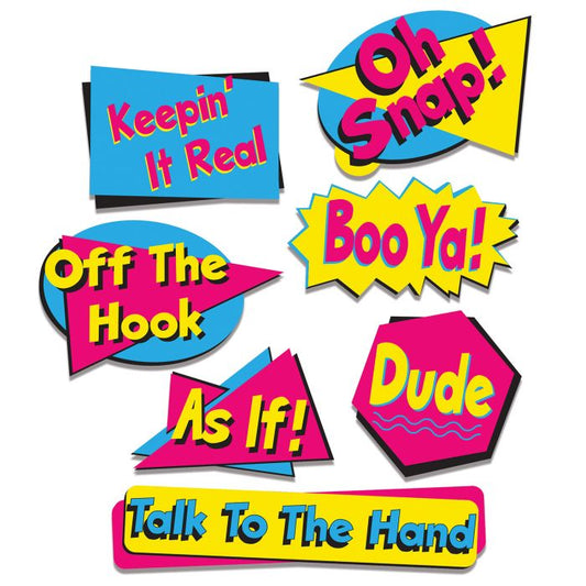 Afbeelding van 90's phrase cutouts