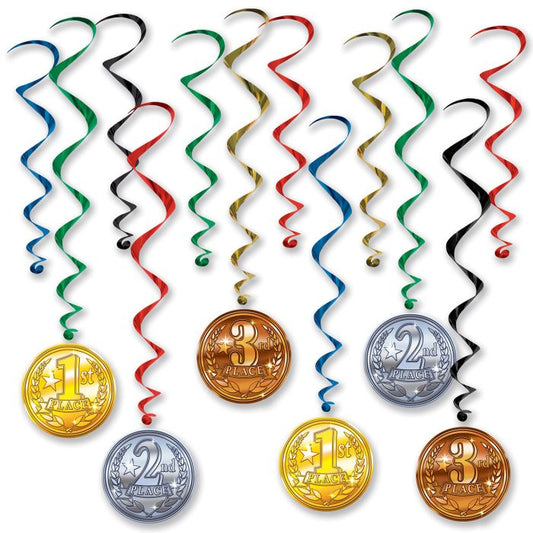Afbeelding van Award Medals Whirls 12p