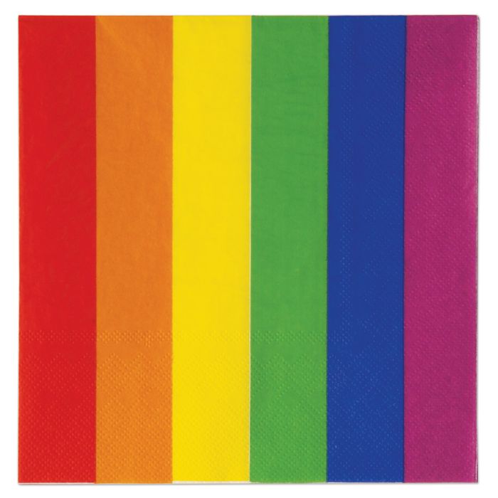 Afbeelding van Servetten Regenboog18 stk.