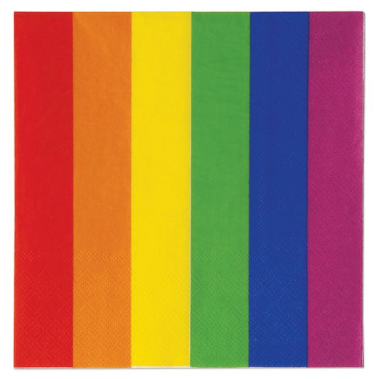 Afbeelding van Servetten Regenboog18 stk.