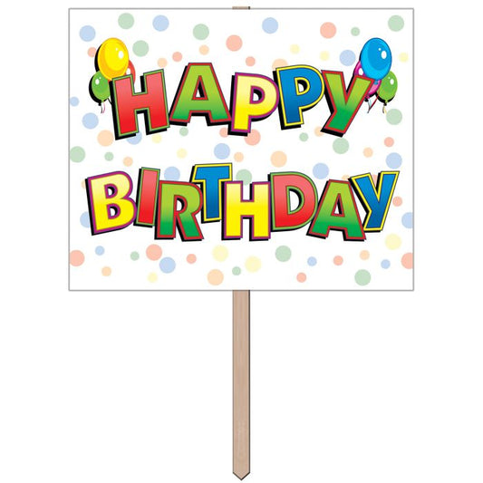 Afbeelding van Happy Birthday yard sign