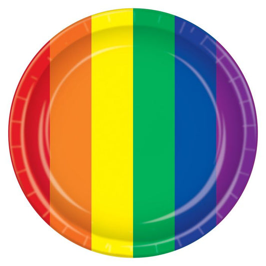 Afbeelding van Borden regenboog 8 stk.