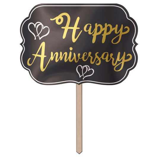 Afbeelding van Happy Anniversary foil yard sign