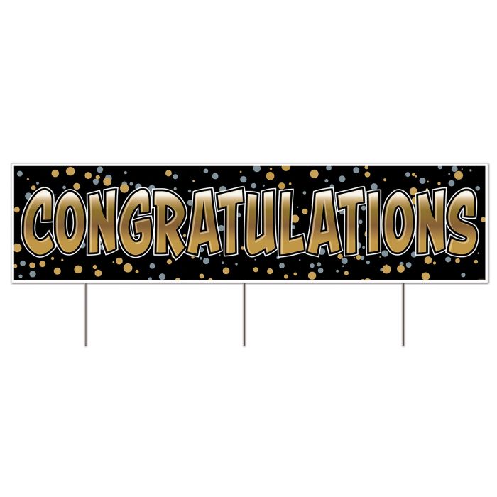 Afbeelding van Congratulations jumbo yard sign