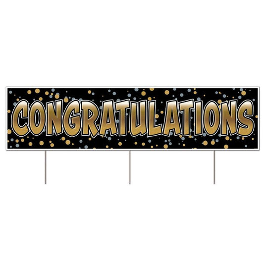 Afbeelding van Congratulations jumbo yard sign