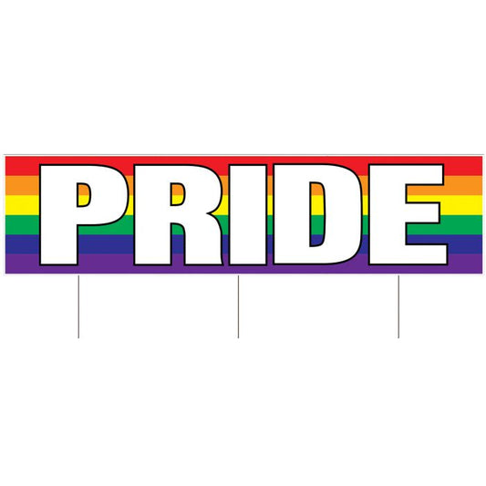Afbeelding van Pride plastic jumbo yardsign