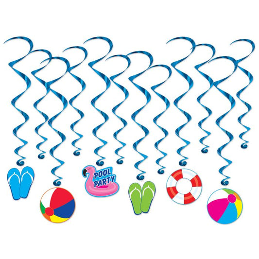 Afbeelding van Pool Party wirls 12.st