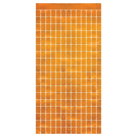 Afbeelding van Deurgordijn plates square oranje