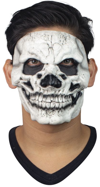 Afbeelding van Face Mask Skull 3 White