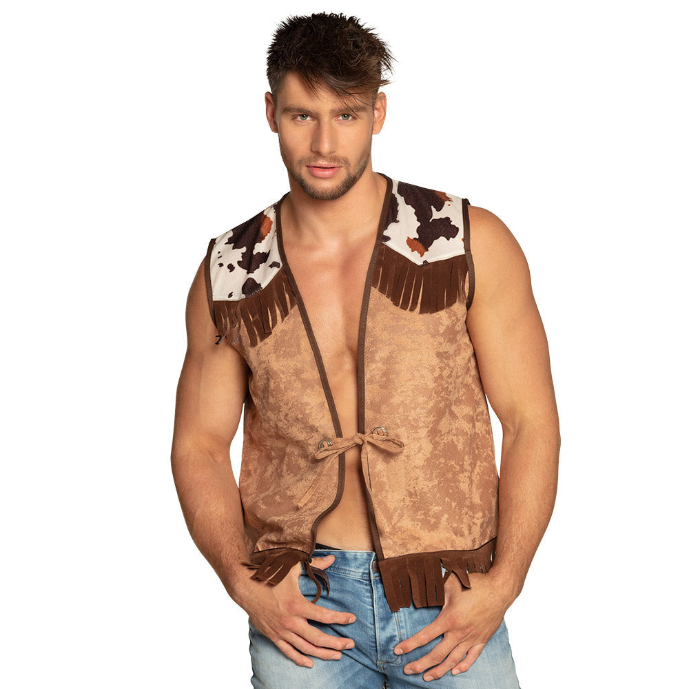 Afbeelding van Vest Western camel (LXL)