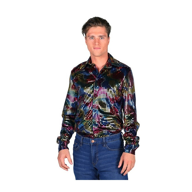 Afbeelding van Shirt Disco Zwart XL