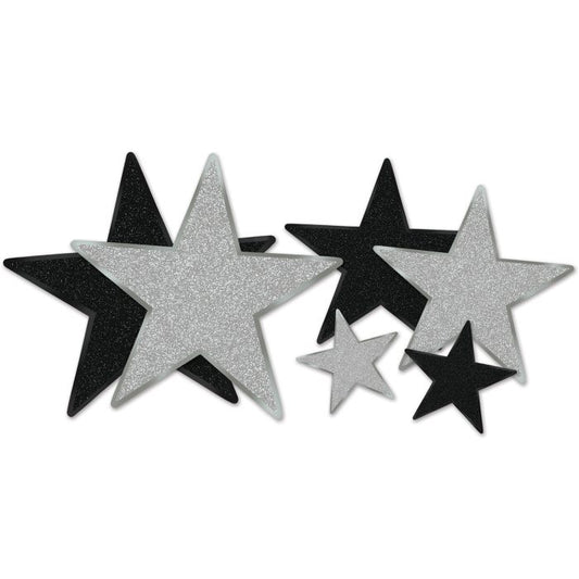 Afbeelding van Star Cutouts "zilver"