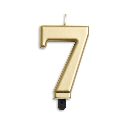 Afbeelding van Cijferkaars 7 goud