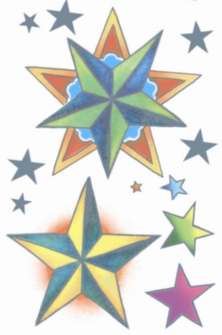 Afbeelding van Tattoo "nautical stars"