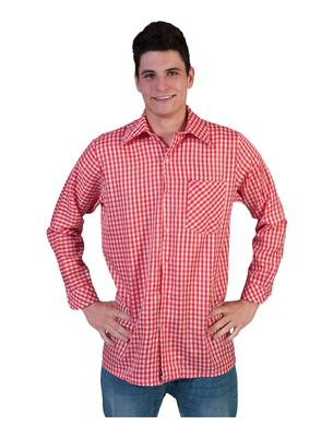 Afbeelding van Oktoberfest shirt roodwit 5254