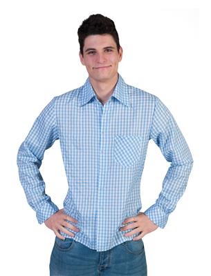 Afbeelding van Oktoberfest shirt blauwwit 5658