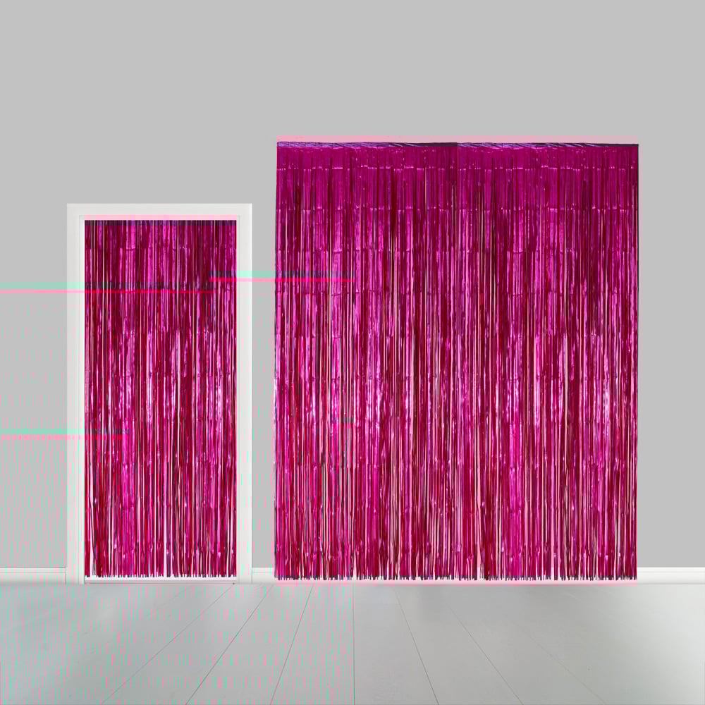 Afbeelding van Deurgordijn Hot Pink